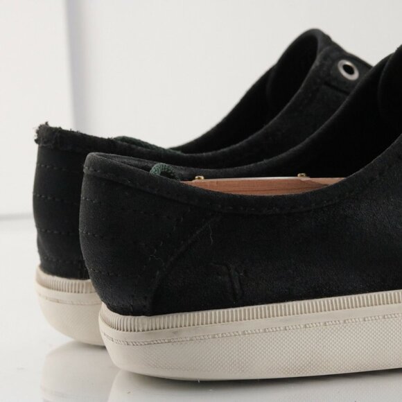 Frye Mens Miller Sneaker Size 9.5 Black Nubuck Casual Lace Up Shoe Low Top - Picture 6 of 12